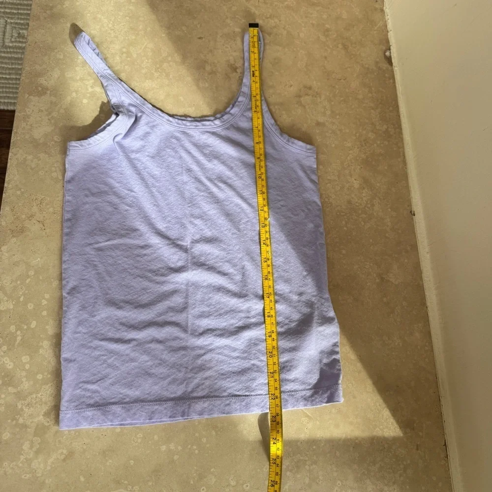 J Crew Feather Jersey Slim Fit Tank Top Primrose Purple Womens Size S